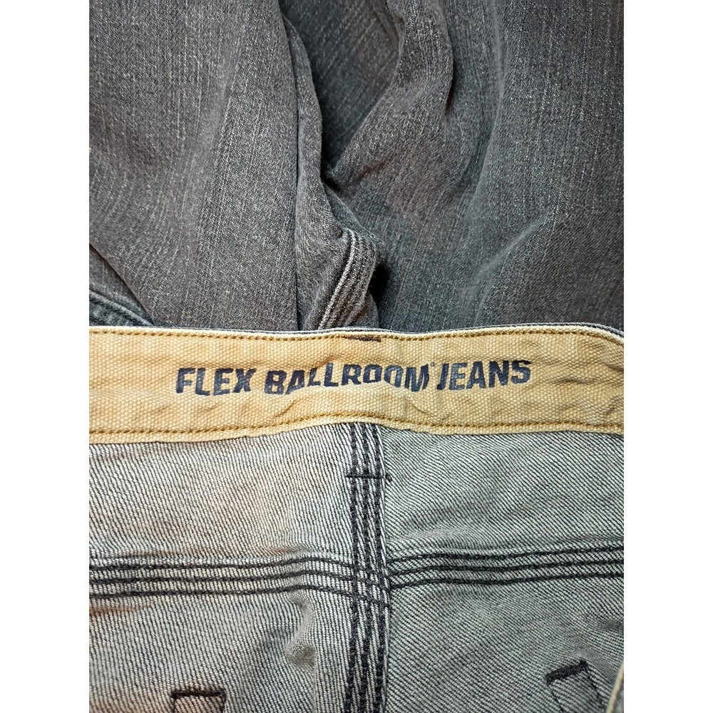 Duluth Trading Flex Ballroom Jeans Men 36x28 Black Denim Workwear Ranchwear - Picture 2 of 9